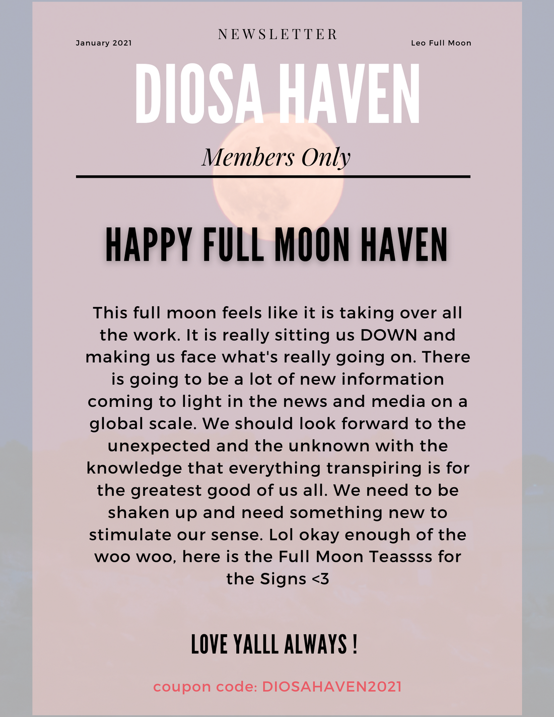 Leo Full Moon Teasss
