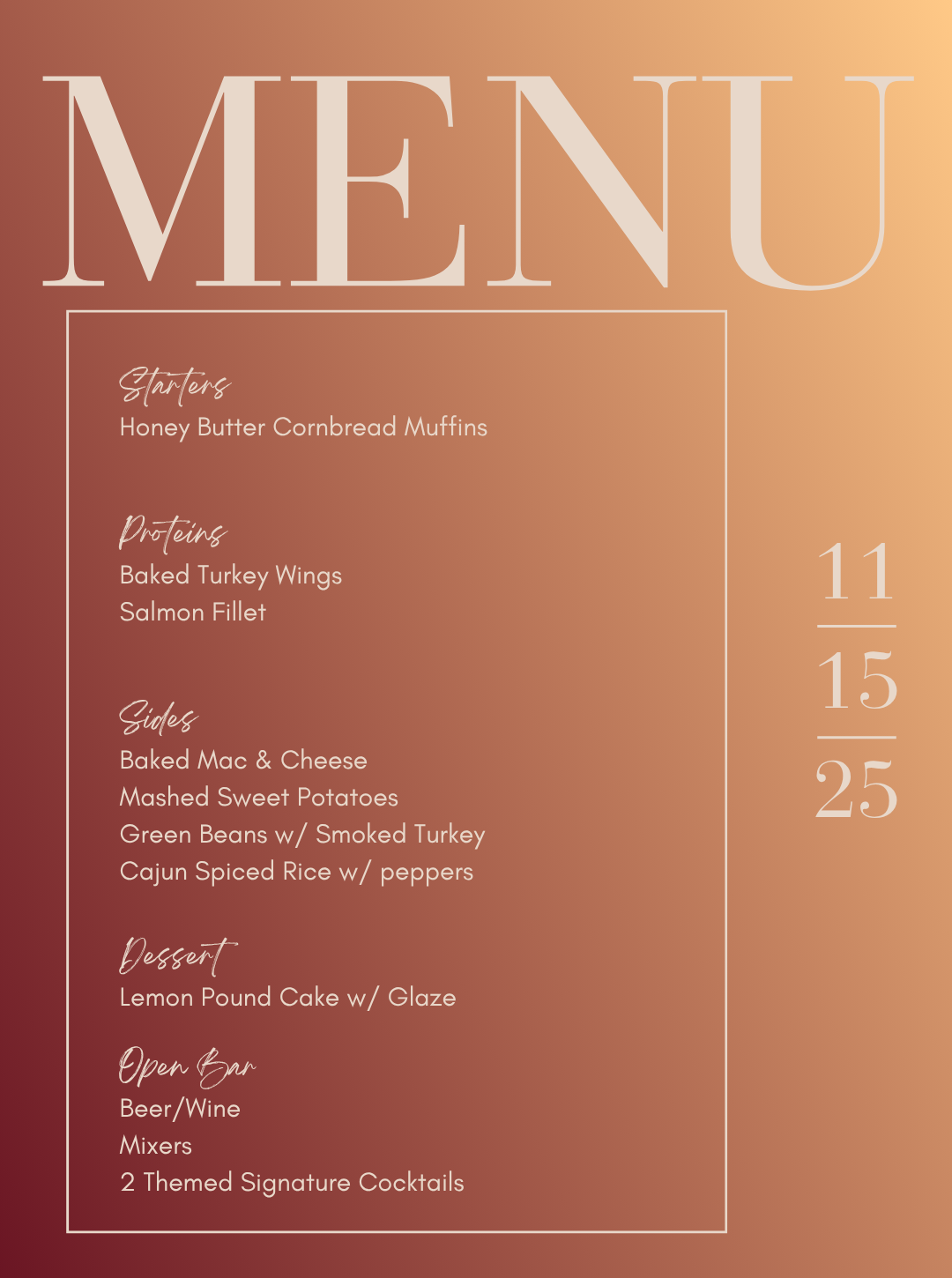 Friendsgiving Dinner Party | Shades of Brown Edition | Curated by Chef Diosa