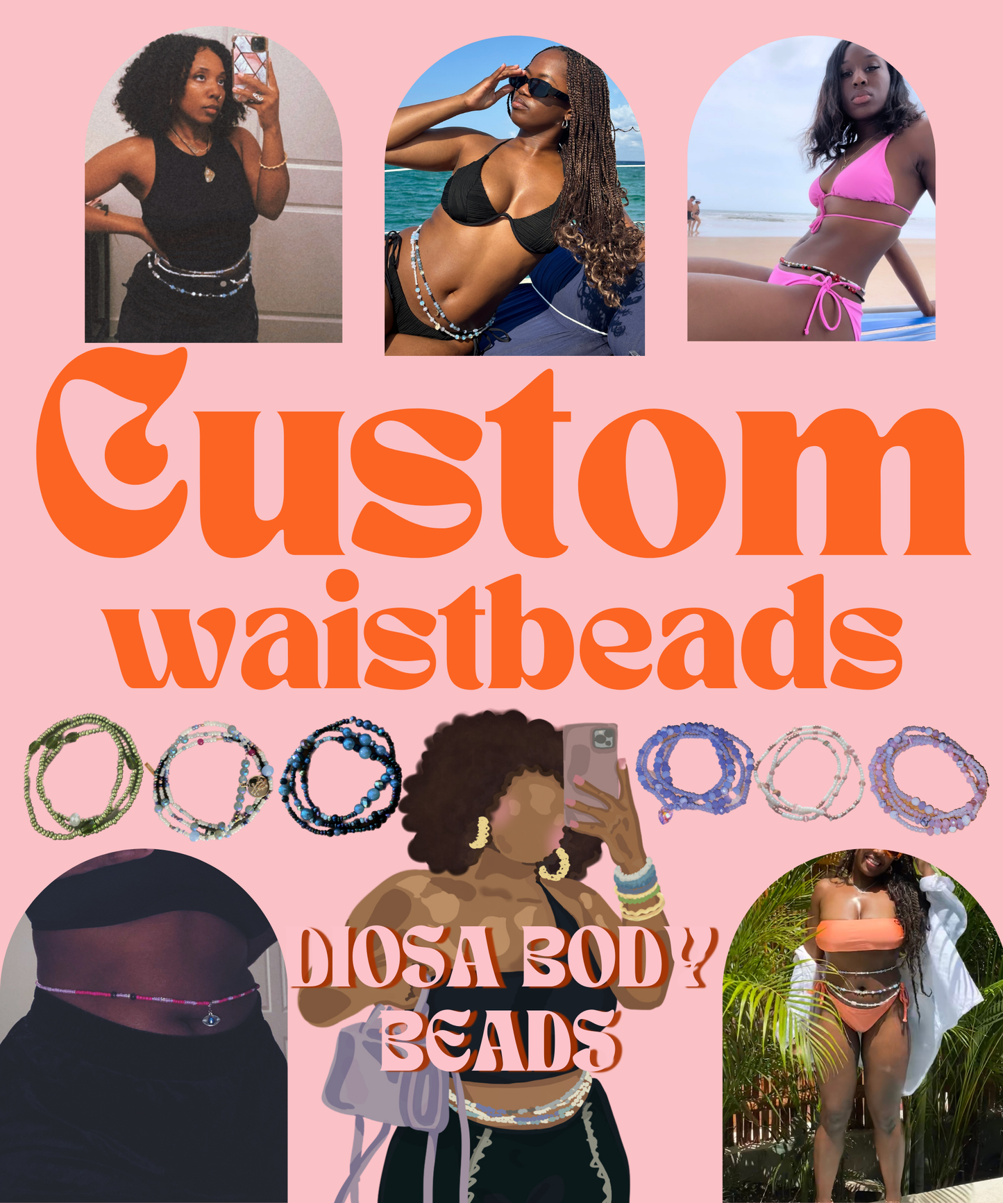 Custom Waistbeads by Diosa Body Beads