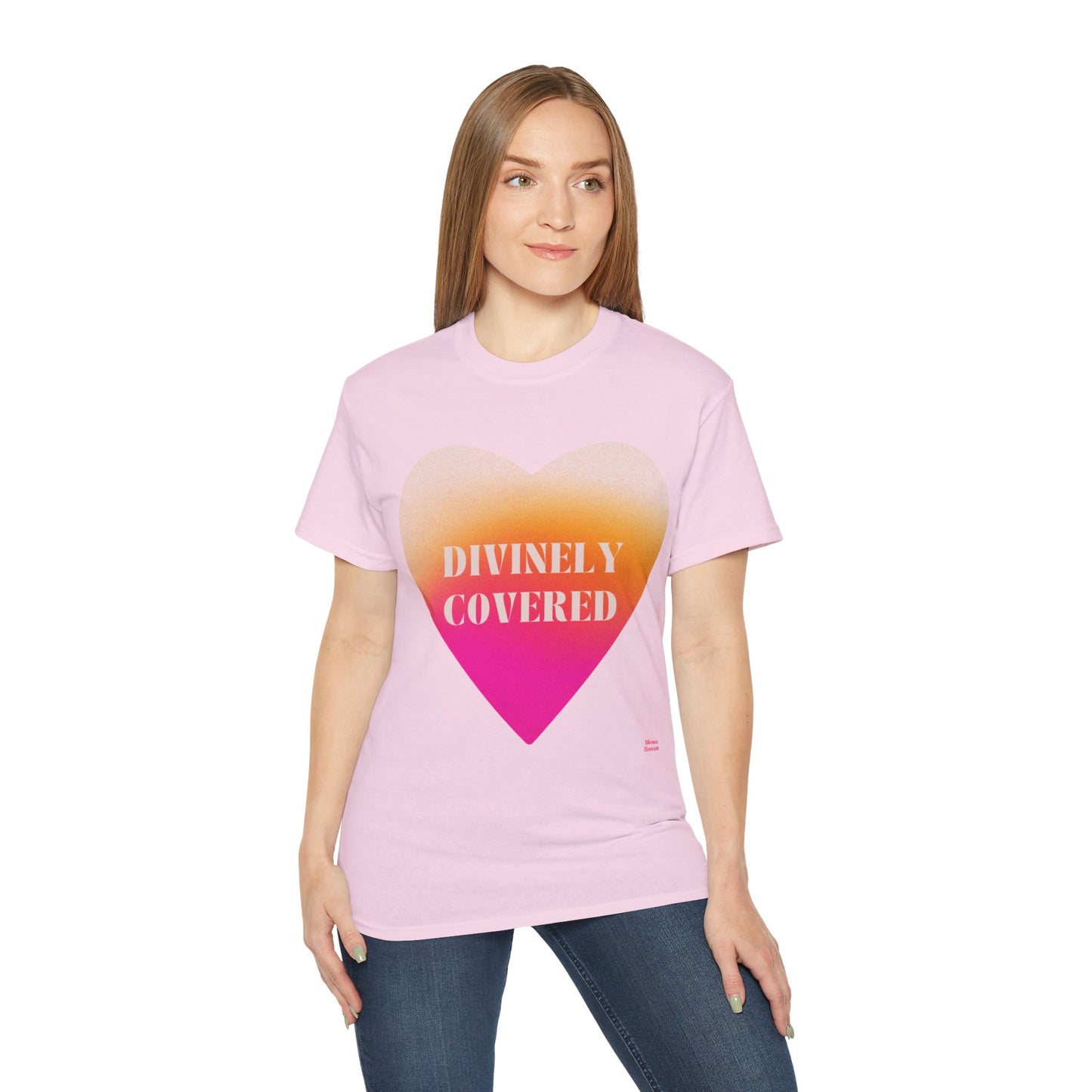 Divinely Covered and BLESSED - Unisex Ultra Cotton Tee - DiosaHaven