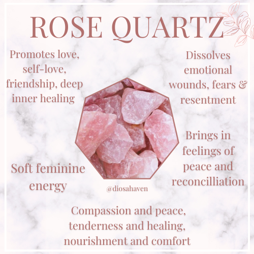 Rose Quartz Diosa's Favorite Self Love Stone!